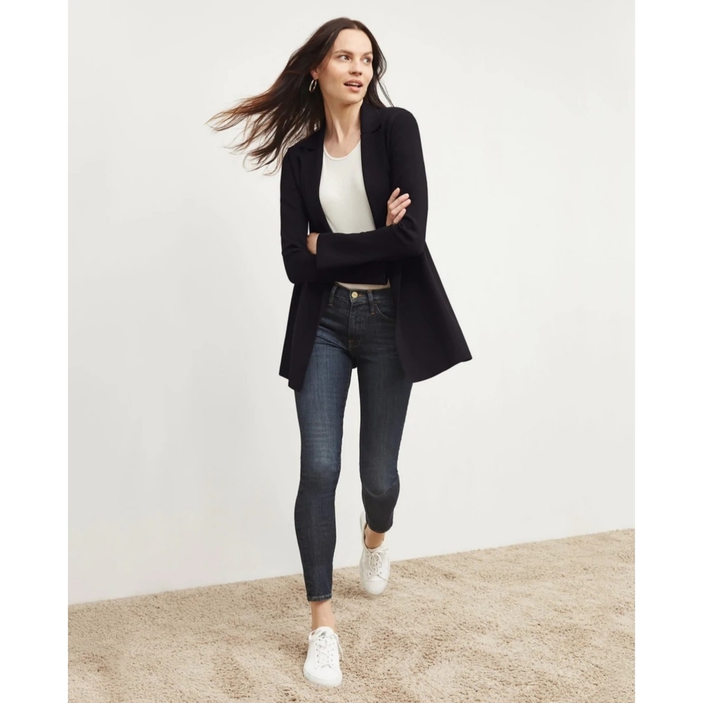 M.M.Lafleur | The Merritt Jardigan in Black Size XL Missing Tie Sash*